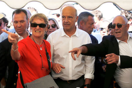 French presidential hopeful Alain Juppe attends the Les Republicains (LR) political party summer camp in La Baule, France, September 3, 2016. REUTERS/Stephane Mahe