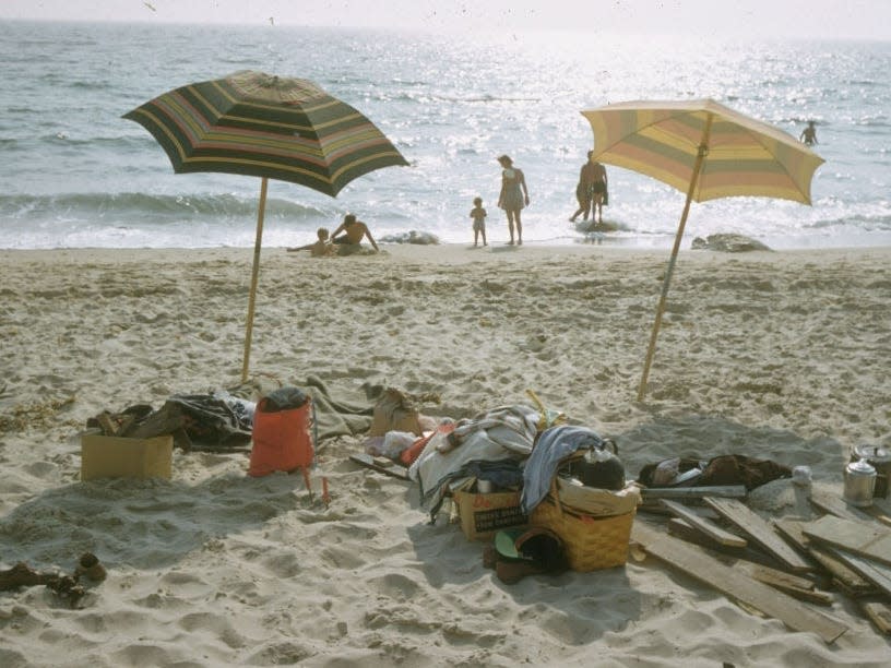 A beach scene on Martha's Vineyard