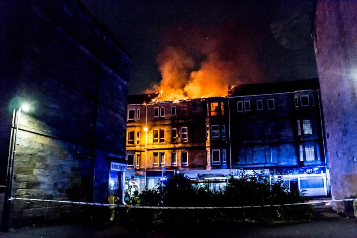 Local photographer David Cameron went to the scene to capture footage of the fire <i>(Image: David Cameron)</i>