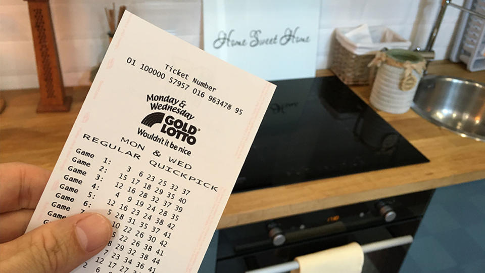 A Queensland man was oblivious to his $1 million lotto win for a week, as his ticket sat on his kitchen bench. Source: The Lott