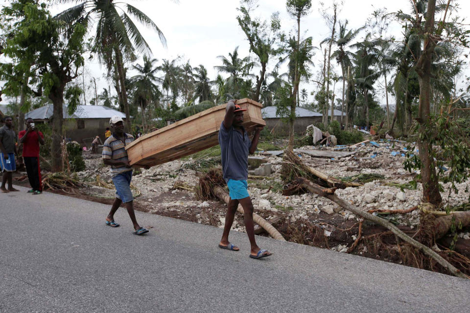 Hurricane Matthew batters Haiti and large parts of the Caribbean