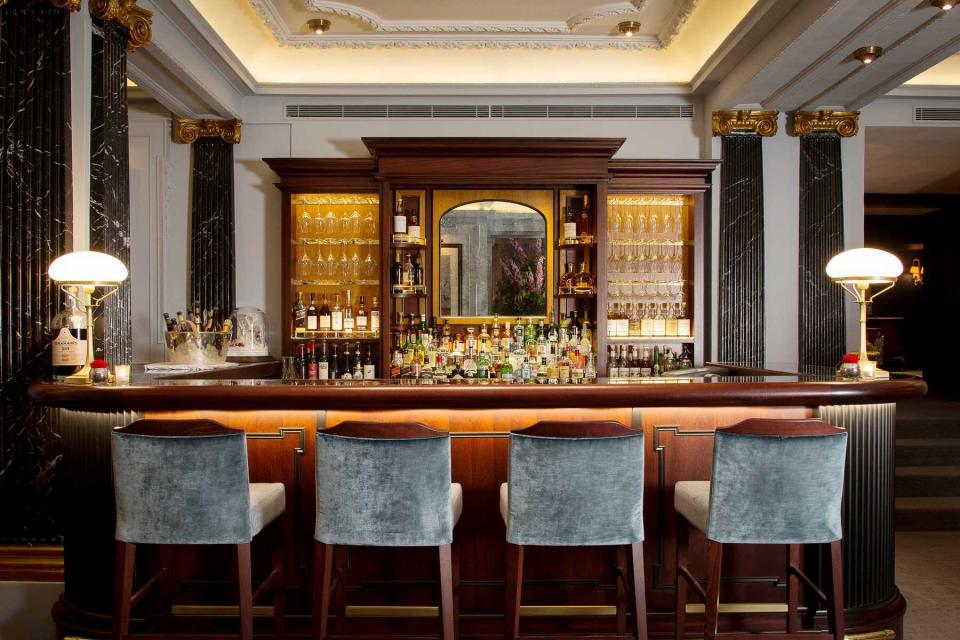 The bar at The Stafford hotel in London