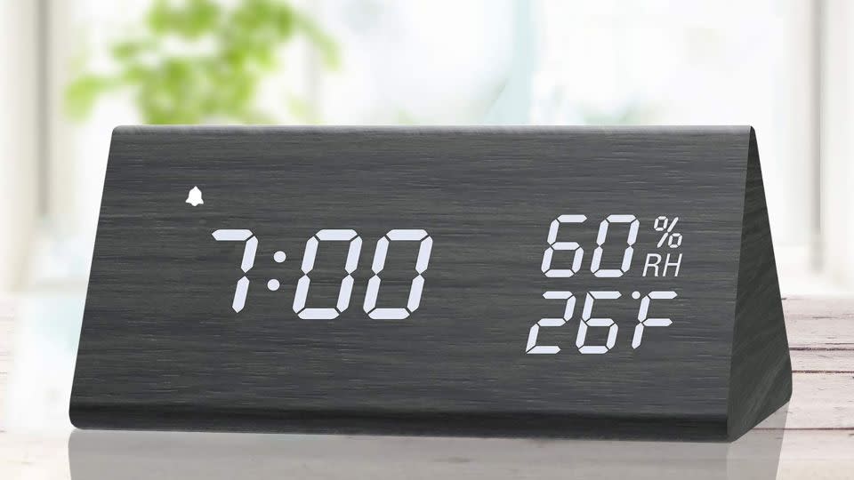 Jall Wooden Digital Alarm Clock - Amazon