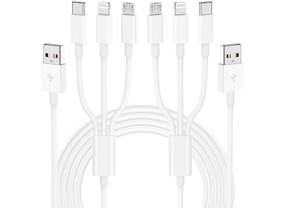These cables will keep you prepared to charge anyone’s cell no matter what kind of smartphone they have. (Source: Amazon)