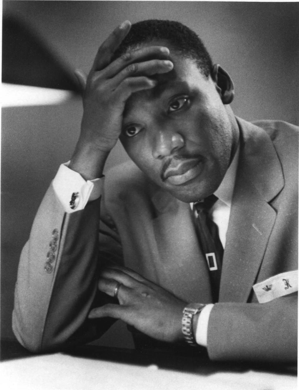 Martin Luther King Jr., in Montgomery, Alabama, in 1956. MLK biographer Jonathan Eig is coming to Charlotte’s Knight Theater July 21 for a discussion and book signing.