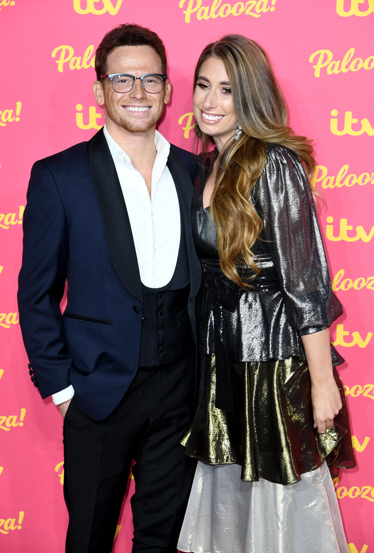 Joe Swash (left) and Stacey Solomon (right) attending the ITV Palooza held at the Royal Festival Hall, Southbank Centre, London.