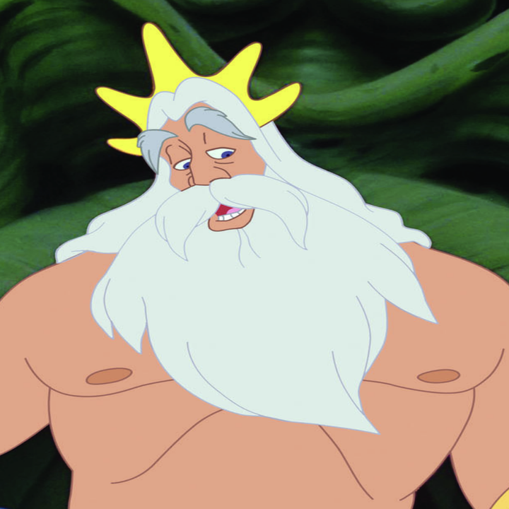 King Triton in the animated movie