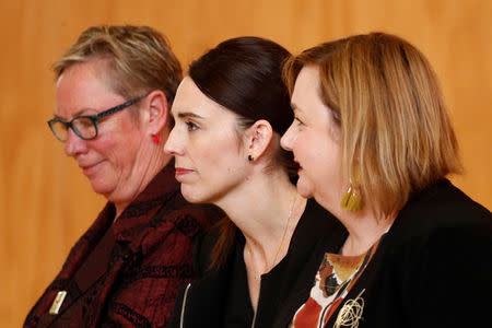 New Zealand's Prime Minister Jacinda Ardern looks on during her visit to Cashmere High School in Christchurch, New Zealand March 20, 2019. REUTERS/Edgar Su