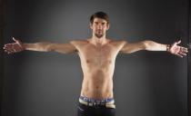 Swimmer Michael Phelps poses for a portrait during the 2012 U.S. Olympic Team Media Summit in Dallas, May 13, 2012.