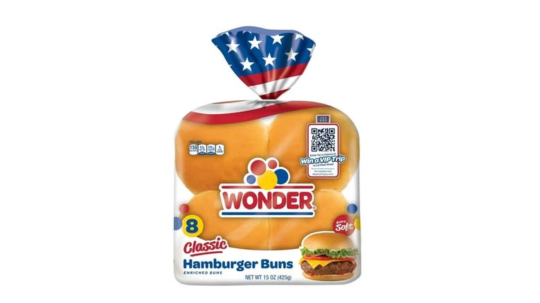 Wonder Bread burger buns