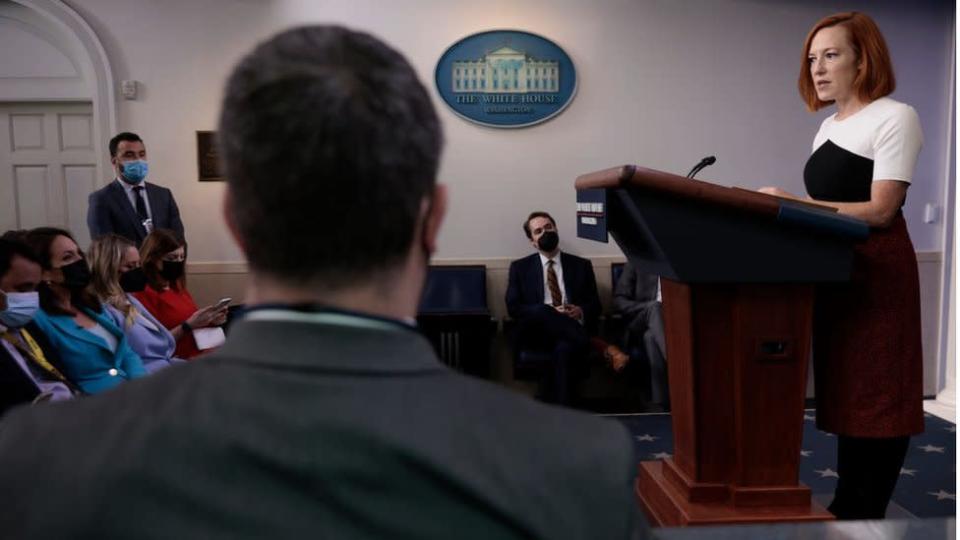 Conferencia de prensa de Jen Psaki en la Casa Blanca.
