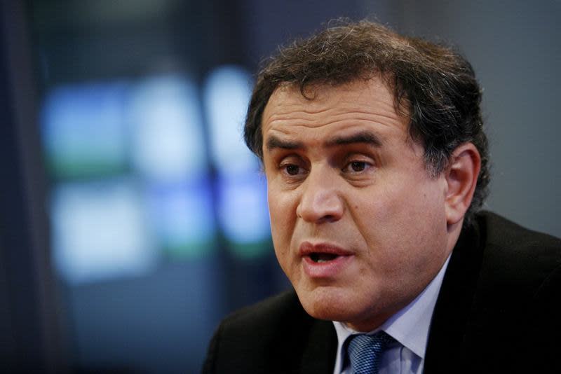 Bitcoin basher Nouriel Roubini hailed a proposal by the UK's Financial Conduct Authority to explore banning cryptocurrency derivatives. | Source: REUTERS/Shannon Stapleton