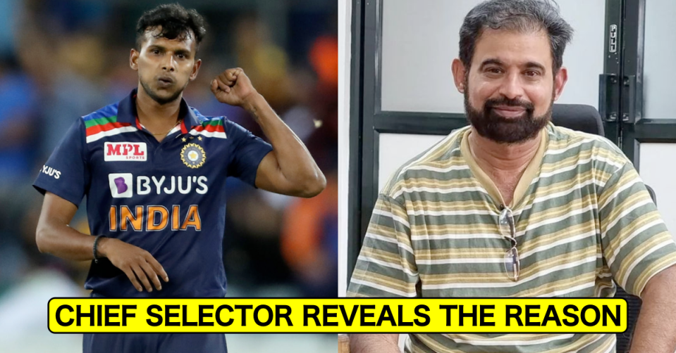 Chetan Sharma Reveals Why T Natarajan Isn't Included In India's Squad