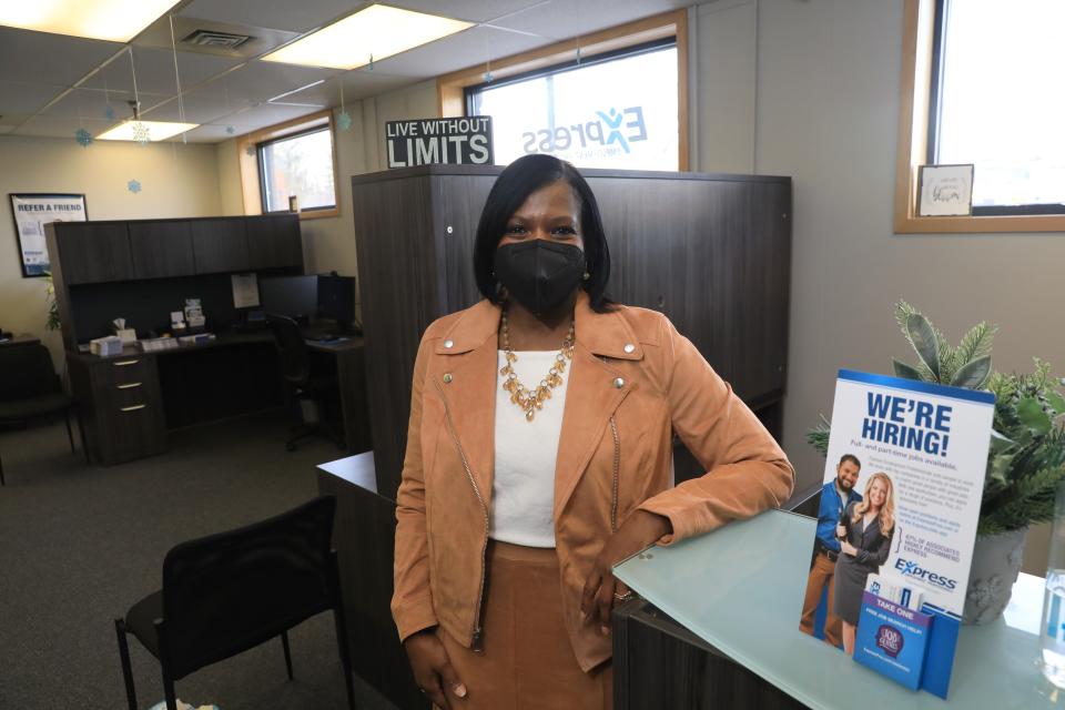 Sandra Jackson, owner of the Express Employment Professionals location in the Town of Poughkeepsie on January 12, 2022. 