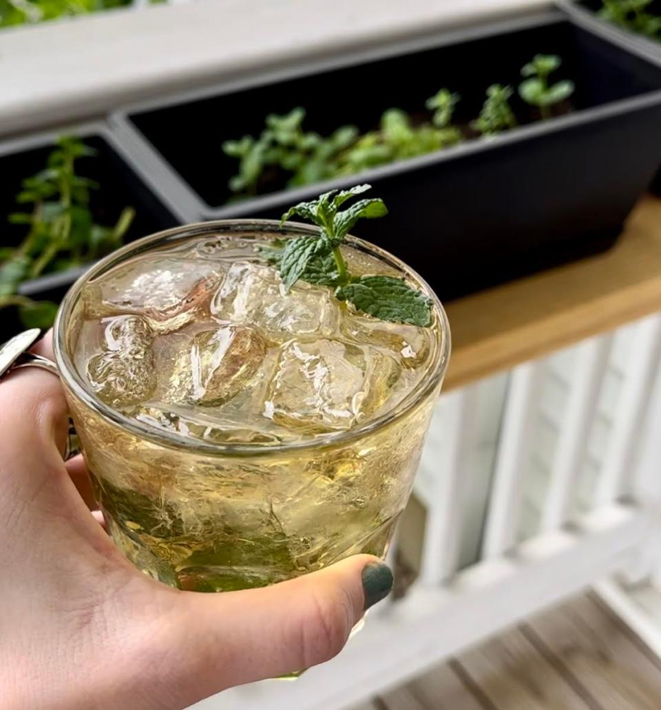 The B.A. Colonial serves mint juleps made with mint grown on the property.