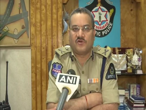 Anil Kumar, IPS, Additional Commissioner of Police, Traffic, Hyderabad speaking to ANI. (Photo/ANI)