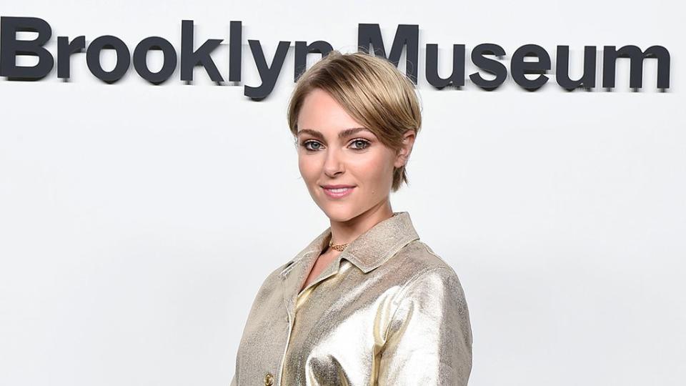 AnnaSophia Robb attends the Christian Dior Designer of Dreams Exhibition cocktail opening at the Brooklyn Museum on September 08, 2021