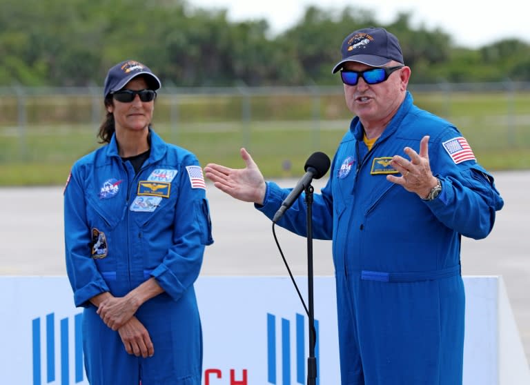NASA astronauts Suni Williams (L) and Butch Wilmore (R) will be the first humans to travel aboard the Boeing Starliner into space (Gregg Newton)