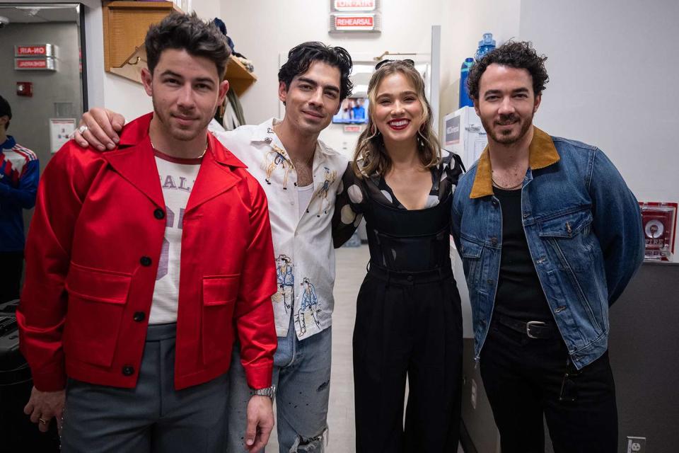 NBC/TODAY Jonas Brothers and Haley Lu Richardson