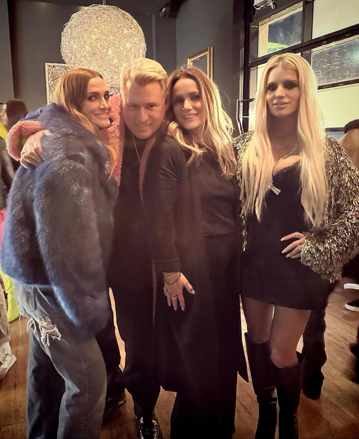 Jessica Simpson and Ashlee Simpson Pose for Rare Family Pic With Parents Joe and Tina on His 65th Birthday