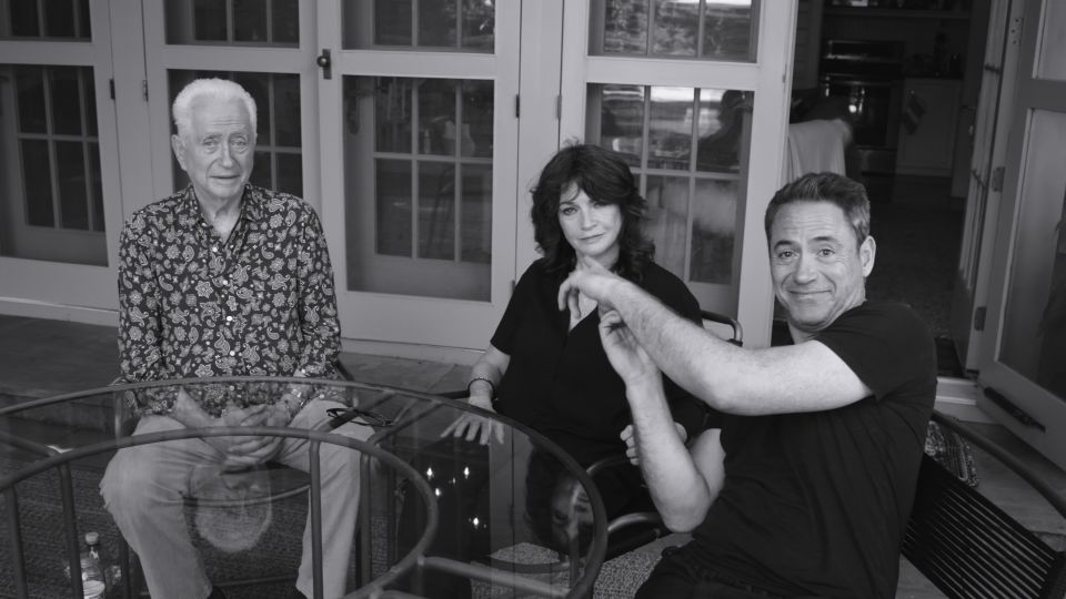 Robert Downey Sr., Rosemary Rogers, and Robert Downey Jr.