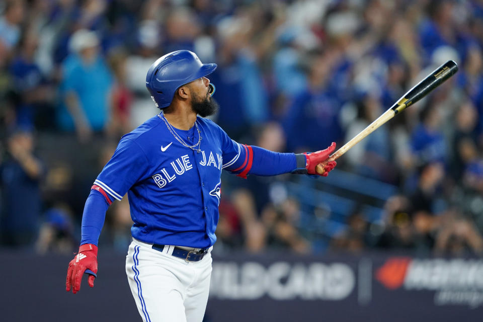 Teoscar Hernandez with the Blue Jays.