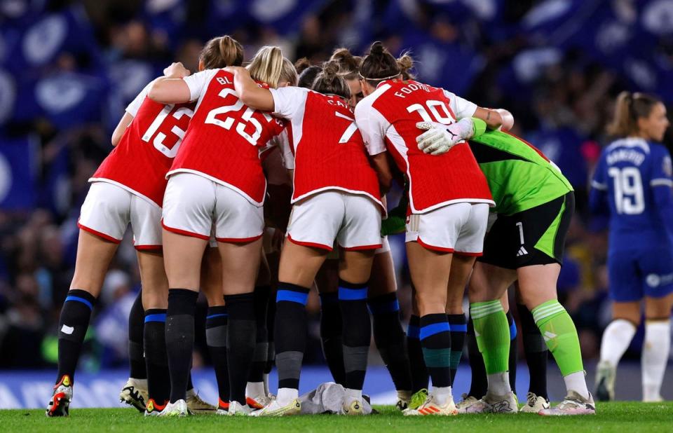 Arsenal wore Chelsea socks for Friday’s WSL game (Action Images via Reuters)