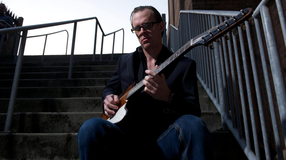 Joe Bonamassa in 2012 playing a Gibson Firebird I