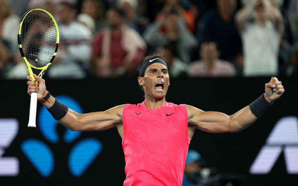 Nadal won a four-set thriller 6-3 3-6 7-6 (8-6) 7-6 (7-4). - Getty Images AsiaPac