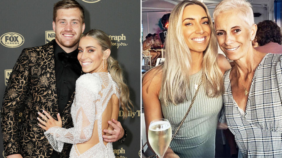 Cameron Munster and Bianca McMahon, pictured here at the 2020 Dally M Awards.