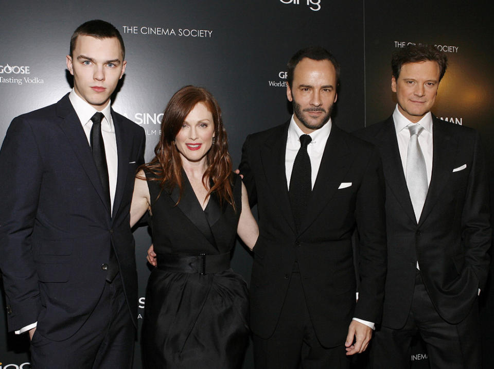 A Single Man NY Screening 2009 Nicholas Hoult Julianne Moore Tom Ford Colin Firth