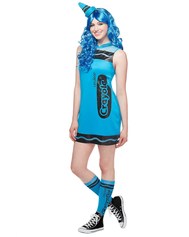 <p><a href="https://www.spirithalloween.com/product/adult-cerulean-blue-crayon-dress-costume-crayola/134985.uts?Extid=sf_froogle" rel="nofollow noopener" target="_blank" data-ylk="slk:Spirit Halloween;elm:context_link;itc:0;sec:content-canvas" class="link ">Spirit Halloween</a></p>