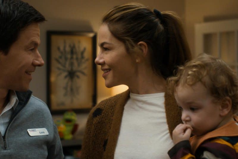 Mark Wahlberg and Michelle Monaghan star in "The Family Plan." Photo courtesy of Apple TV+