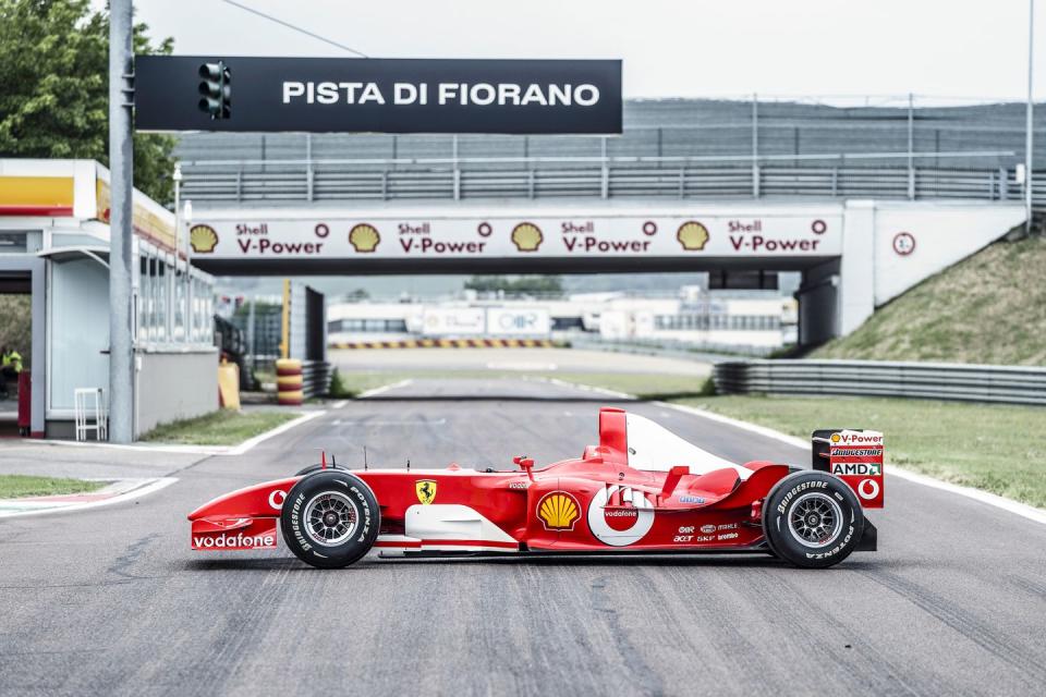 schumacher f2003ga sets record sales price for an f1 car