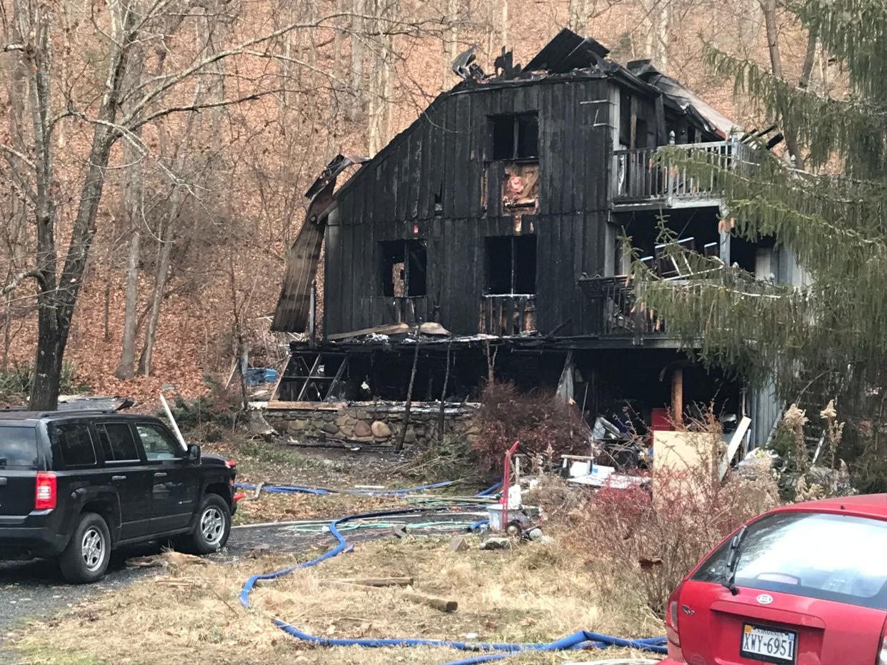 A fire Sunday on Deerfield Valley Road killed one person and injured  another.