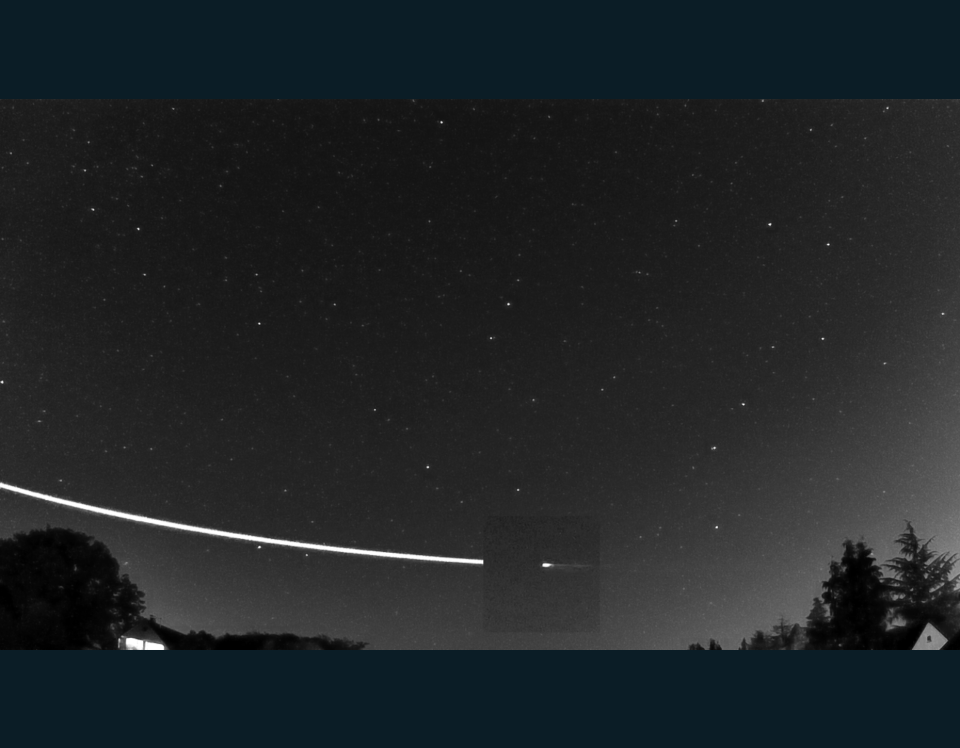 The earthgrazer streaked across the sky above Germany (ESA) 