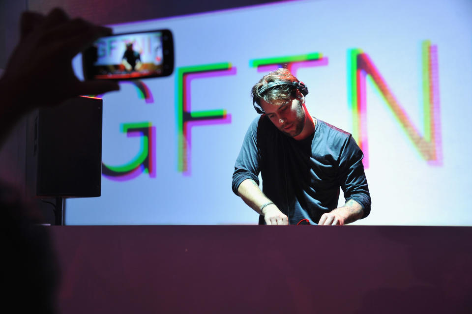 NEW YORK, NY - JUNE 20: Sebastian Ingrosso performs onstage at the Samsung Galaxy S III Launch hosted by Ashley Greene at Skylight Studios on June 20, 2012 in New York City. (Photo by Theo Wargo/Getty Images for Samsung)