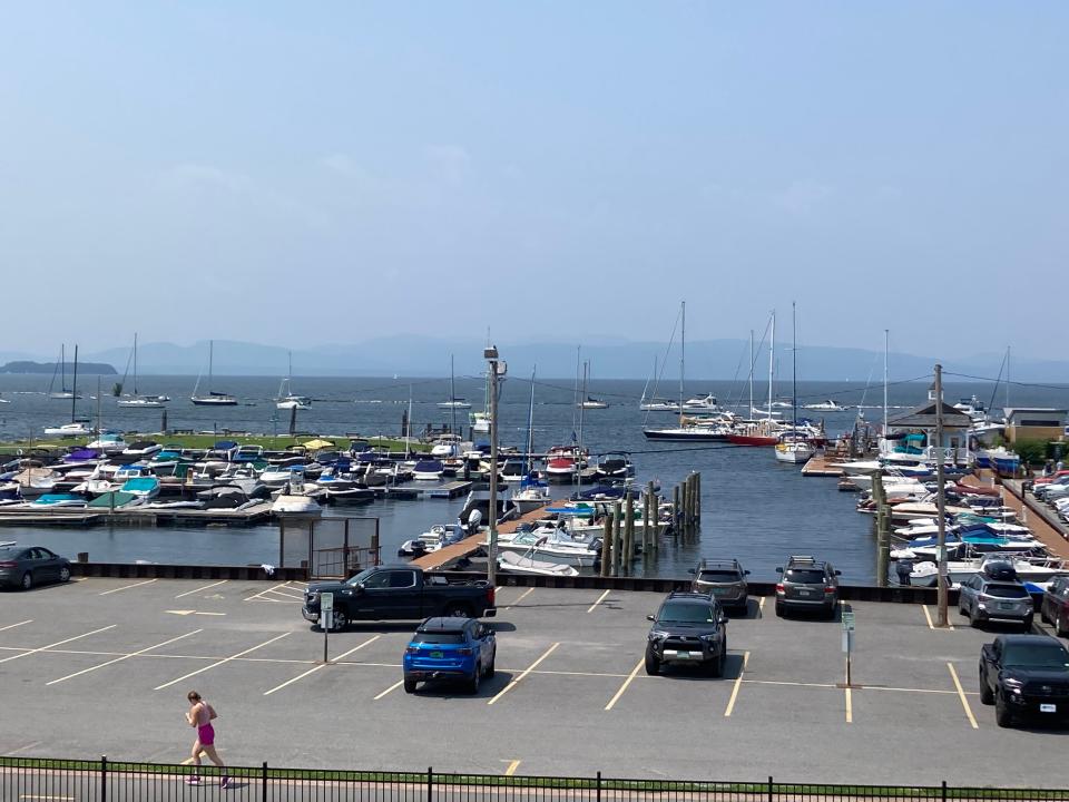 The view from the deck at Shanty on the Shore in Burlington on July 26, 2023.