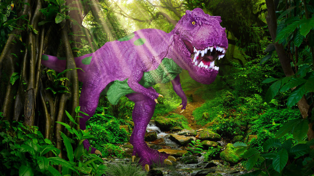 In real life, Barney would have had ferocious teeth. (Original illustration by Steve Caplin)