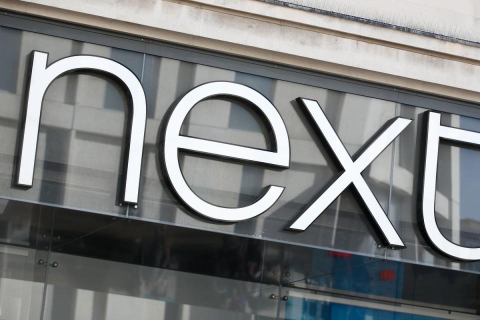 Fashion retailer Next said its latest sales figures were slightly ahead of expectations (Tim Goode/PA) (PA Archive)