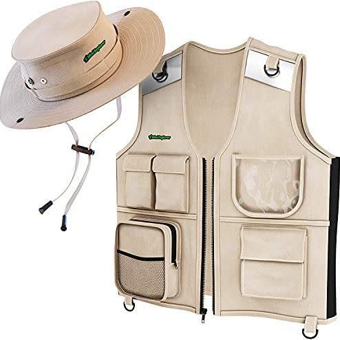 23) Kids Explorer Vest and Hat Costume