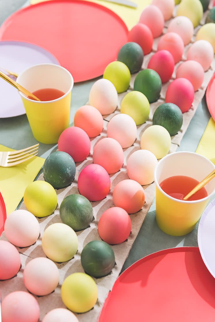 Striped Easter Egg Table Runner