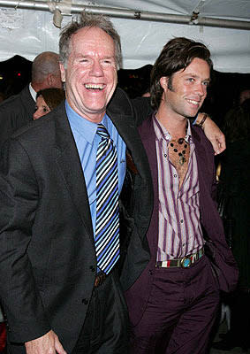 Loudon Wainwright III and Rufus Wainwright at the NY premiere of Paramount's Elizabethtown