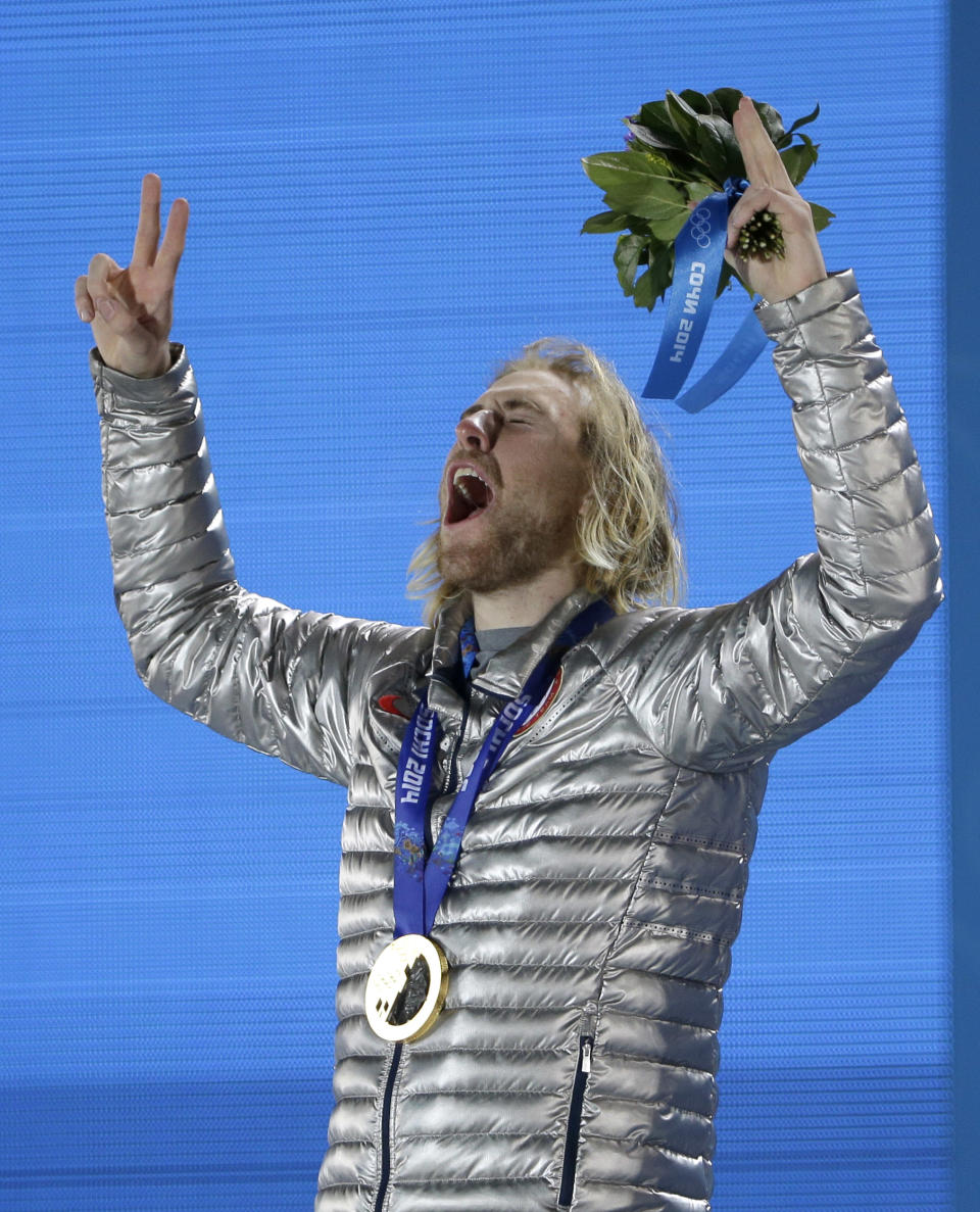 <p>Sage Kotsenburg was a surprise gold medalist in 2014, winning the US’s first gold medal of the games in the Men’s Slopestyle competition. He chose not to defend his title in 2018 and instead devotes his time to filming snowboarding movies. The 2018 slopestyle medal still belongs to the Americans though – 17 year-old Red Gerard took home gold. </p>