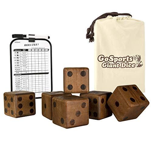 17)  Giant Wooden Playing Dice Set