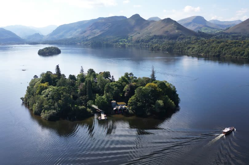 A beautiful sunny day over Derwent Water near Keswick in the Lake District