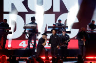 <p>Run-DMC claimed the stage with their hit "King of Rock."</p>