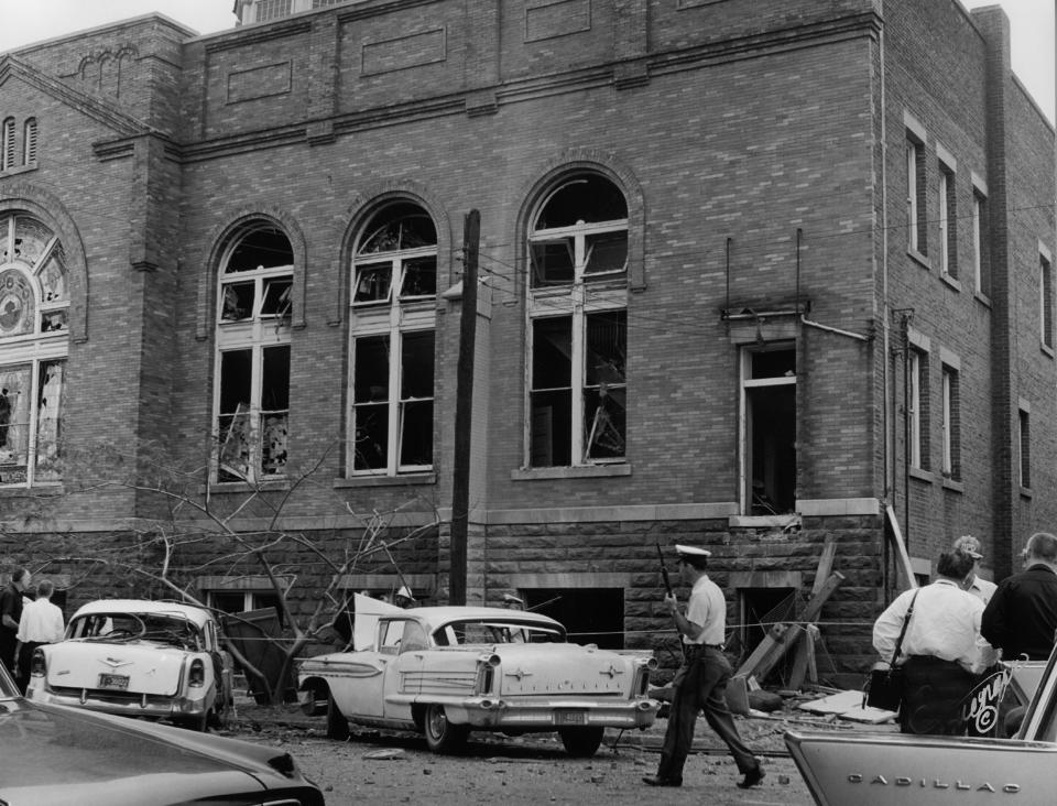 The 16th Street Baptist Church after the bombing on Sept. 15, 1963