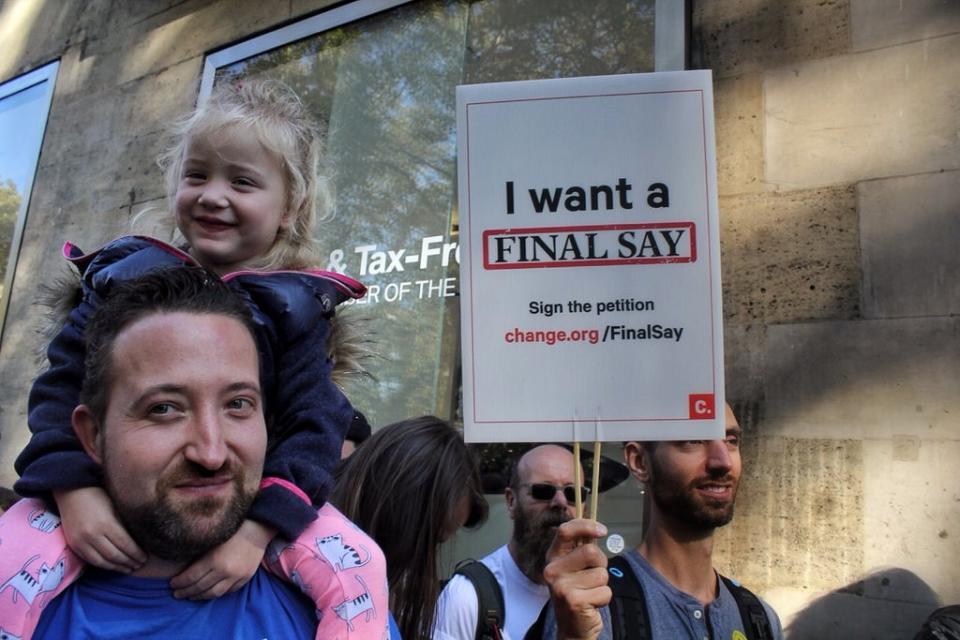 Our Final Say campaign brought more than a million onto the streets of London (Angela Christofilou/The Independent)