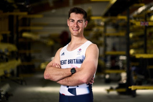 Tokyo 2020 silver medallist Angus Groom was in Oxford's winning blue boat last year 